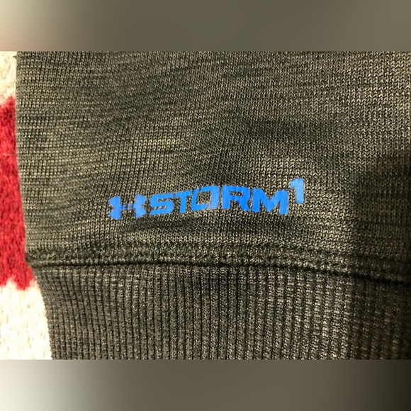 Vintage UNDER ARMOUR STORM TECH COLD GEAR Fleece Pullover Loose Sweatshirt M Sb - Picture 11 of 13